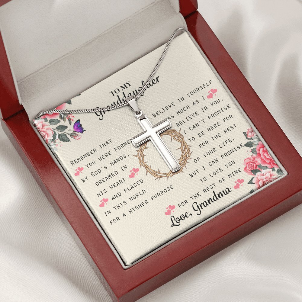 To My Granddaughter - A Higher Purpose - Cross Necklace - Celeste Jewel