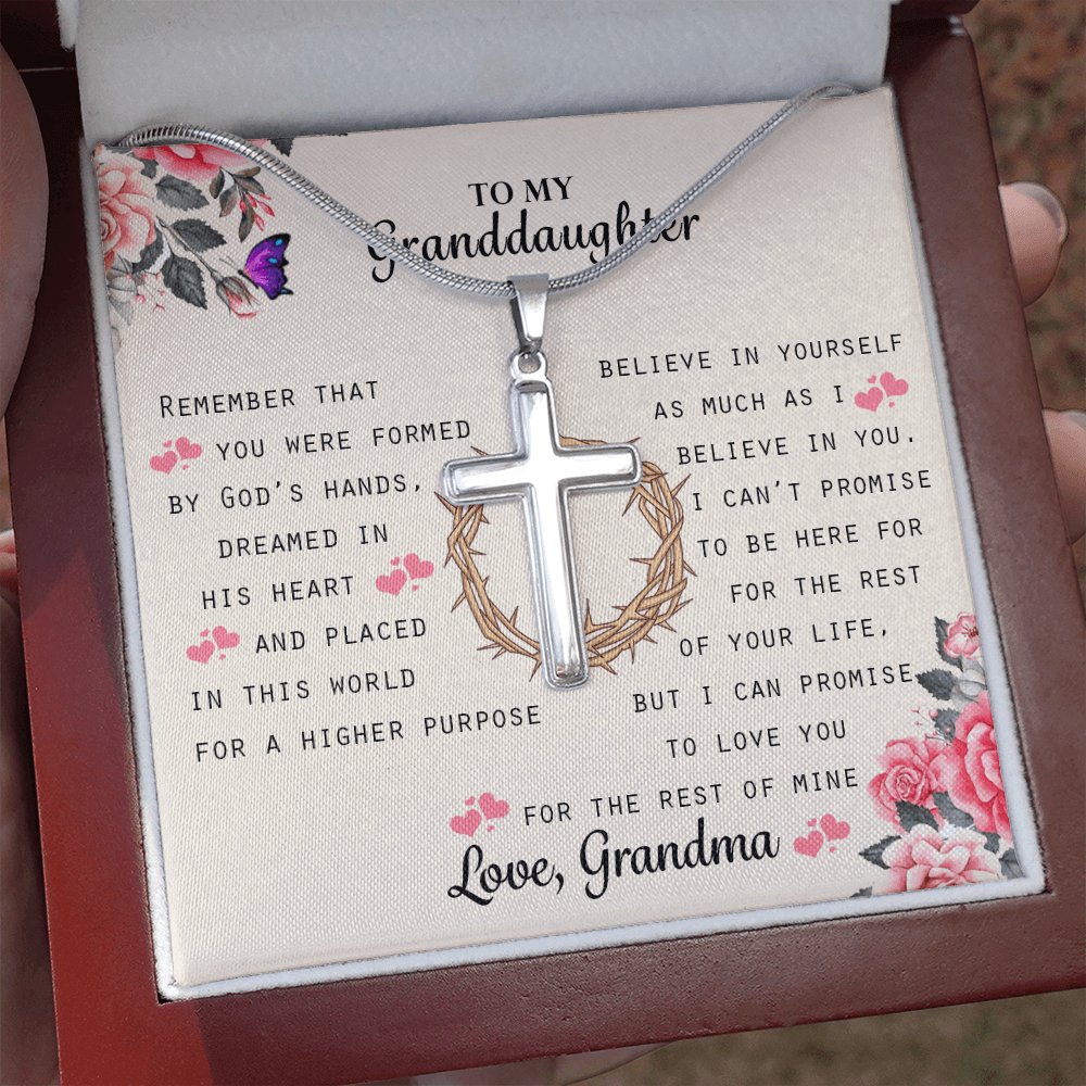 To My Granddaughter - A Higher Purpose - Cross Necklace - Celeste Jewel