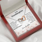 To My Granddaughter - Beautiful Chapter - Interlocking Hearts Necklace - Celeste Jewel