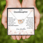 To My Granddaughter - Beautiful Chapter - Interlocking Hearts Necklace - Celeste Jewel