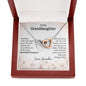 To My Granddaughter - Beautiful Chapter - Interlocking Hearts Necklace - Celeste Jewel