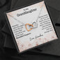 To My Granddaughter - Beautiful Chapter - Interlocking Hearts Necklace - Celeste Jewel