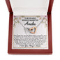 To My Granddaughter - Never Forget - Interlocking Hearts Necklace - Celeste Jewel