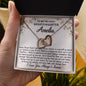 To My Granddaughter - Never Forget - Interlocking Hearts Necklace - Celeste Jewel