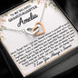 To My Granddaughter - Never Forget - Interlocking Hearts Necklace - Celeste Jewel