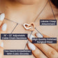 To My Granddaughter - Never Forget - Interlocking Hearts Necklace - Celeste Jewel