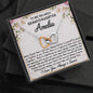 To My Granddaughter - Never Forget - Interlocking Hearts Necklace - Celeste Jewel