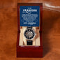 To My Grandson (From Grandma) - Always Be There For You - Men's Skeleton Watch - Celeste Jewel