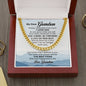 To My Grandson (From Grandma) - The Best Thing - Cuban Link Chain Necklace - Celeste Jewel