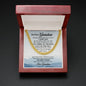 To My Grandson (From Grandma) - The Best Thing - Cuban Link Chain Necklace - Celeste Jewel