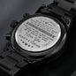 To My Husband - Meeting You Was Fate - Black Chronograph Watch - Celeste Jewel