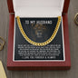 To My Husband - The Day I Met You - Cuban Link Chain Necklace - Celeste Jewel