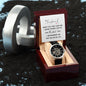 To My Husband - You Are My Life - Men's Skeleton Watch - Celeste Jewel