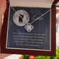 To My Love - Fell In Love In The Rain - Love Knot Necklace - Celeste Jewel