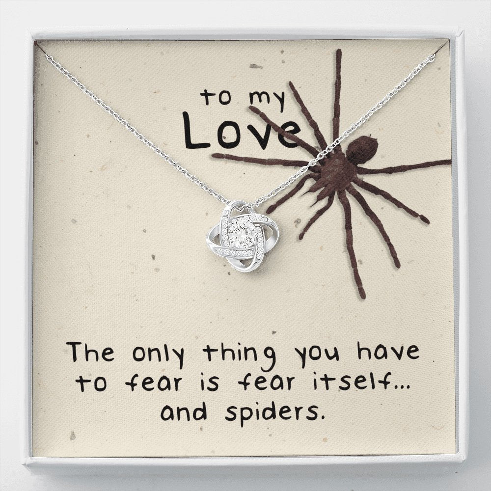 To My Love - Spiders - Love Knot Necklace - Celeste Jewel