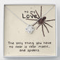 To My Love - Spiders - Love Knot Necklace - Celeste Jewel