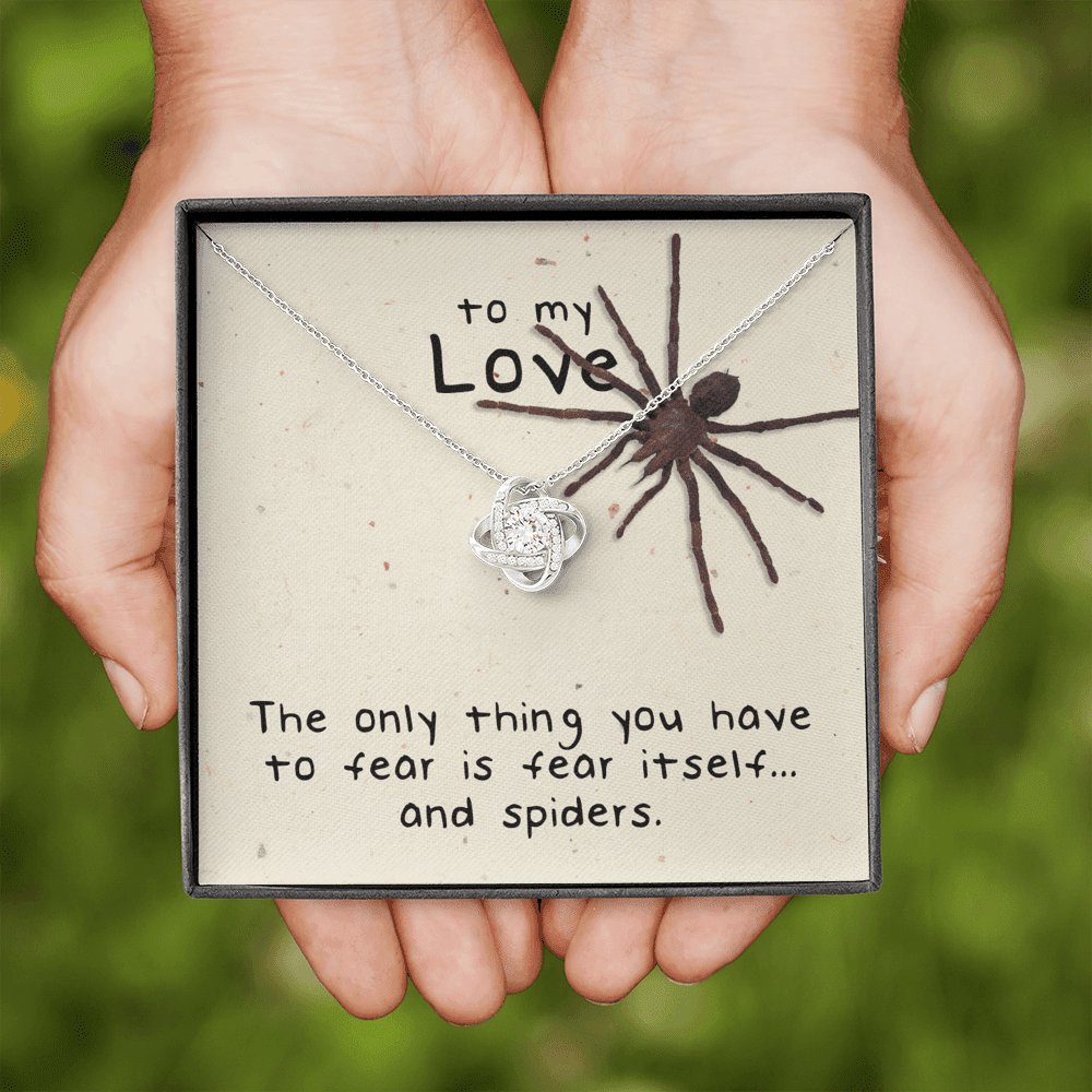 To My Love - Spiders - Love Knot Necklace - Celeste Jewel