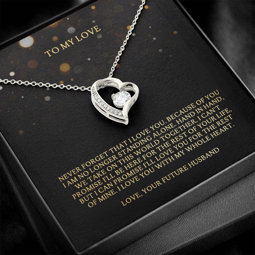 To My Love - Take On This World Together - Eternal Love Necklace - Celeste Jewel