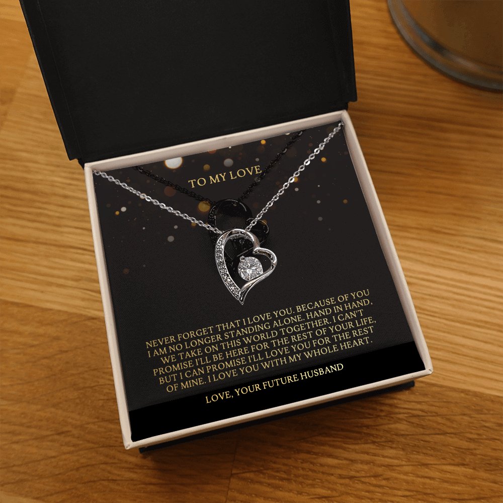 To My Love - Take On This World Together - Eternal Love Necklace - Celeste Jewel