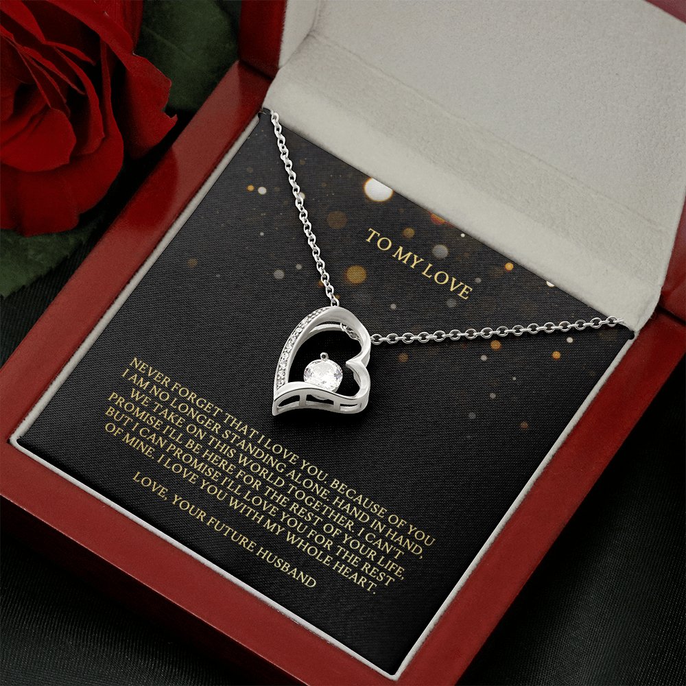 To My Love - Take On This World Together - Eternal Love Necklace - Celeste Jewel