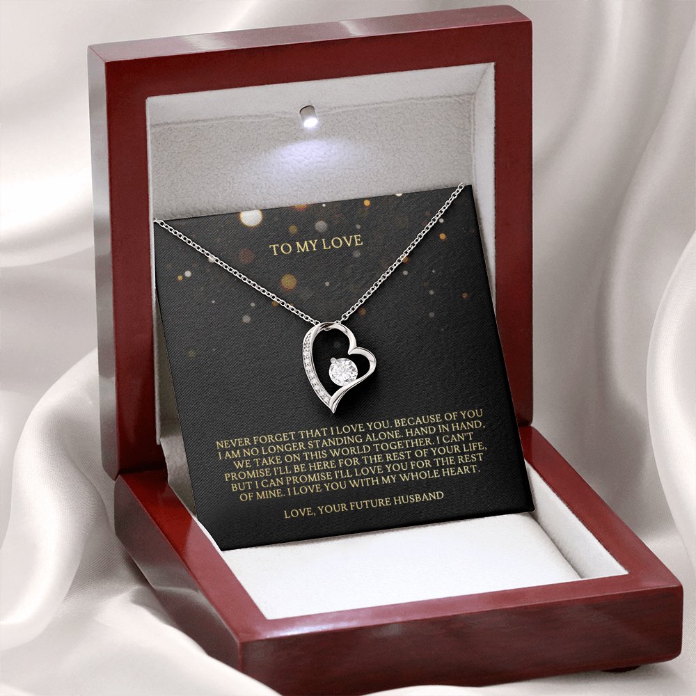To My Love - Take On This World Together - Eternal Love Necklace (Google) - Celeste Jewel