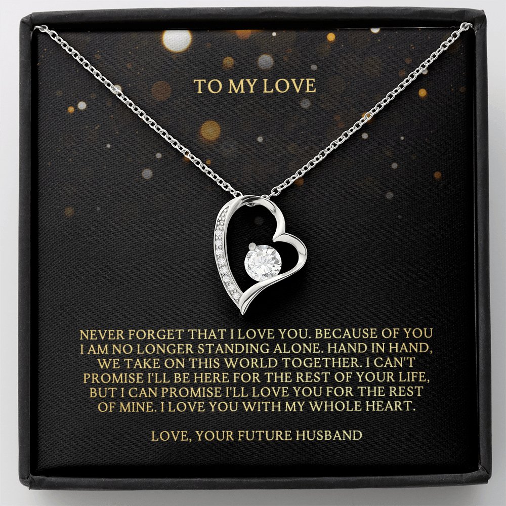To My Love - Take On This World Together - Eternal Love Necklace (Google) - Celeste Jewel
