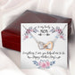 To My Lovely Mom - Everything I Am - Interlocking Hearts - Celeste Jewel