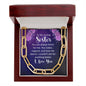 To My Loving Sister - Always There For Me - Forever Linked Necklace - Celeste Jewel