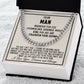 To My Man - Straighten Your Crown - Cuban Link Chain Necklace - Celeste Jewel