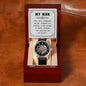 To My Man - The Holder Of My Heart - Men's Skeleton Watch - Celeste Jewel