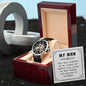 To My Man - The Holder Of My Heart - Men's Skeleton Watch - Celeste Jewel