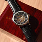 To My Man - The Holder Of My Heart - Men's Skeleton Watch - Celeste Jewel