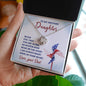 To My Military Daughter - Gift For Daughter In Military From Dad - Love Knot Necklace - Celeste Jewel
