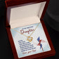 To My Military Daughter - Gift For Daughter In Military From Dad - Love Knot Necklace - Celeste Jewel
