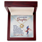 To My Military Daughter - Gift For Daughter In Military From Dad - Love Knot Necklace - Celeste Jewel