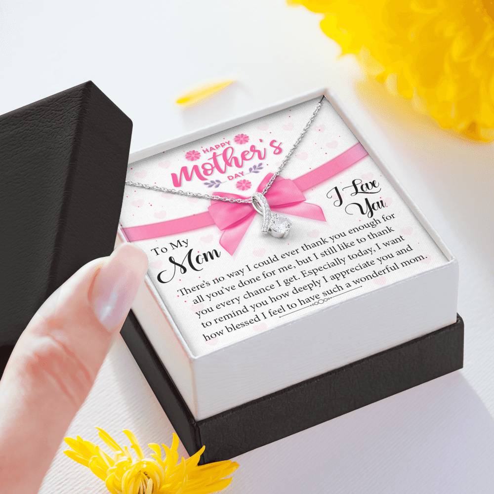 To My Mom - Every Chance I Get - Sparkling Radiance Necklace - Celeste Jewel