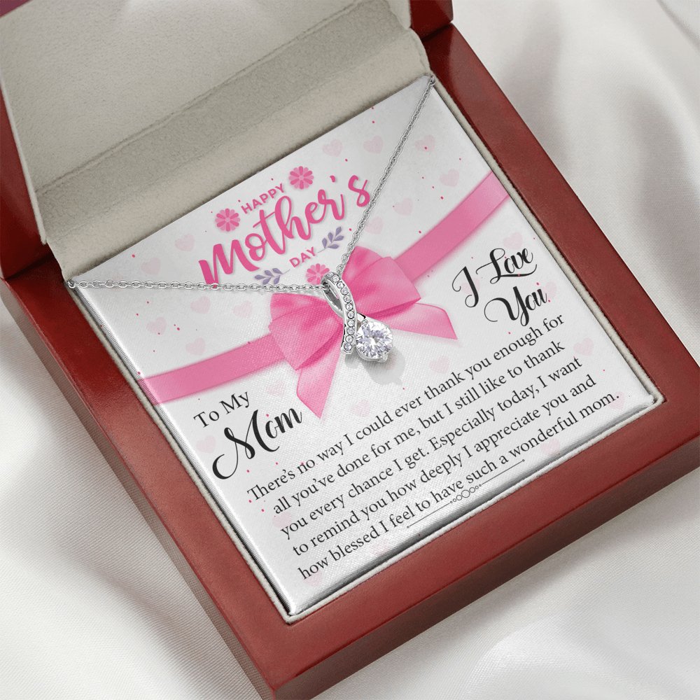 To My Mom - Every Chance I Get - Sparkling Radiance Necklace - Celeste Jewel