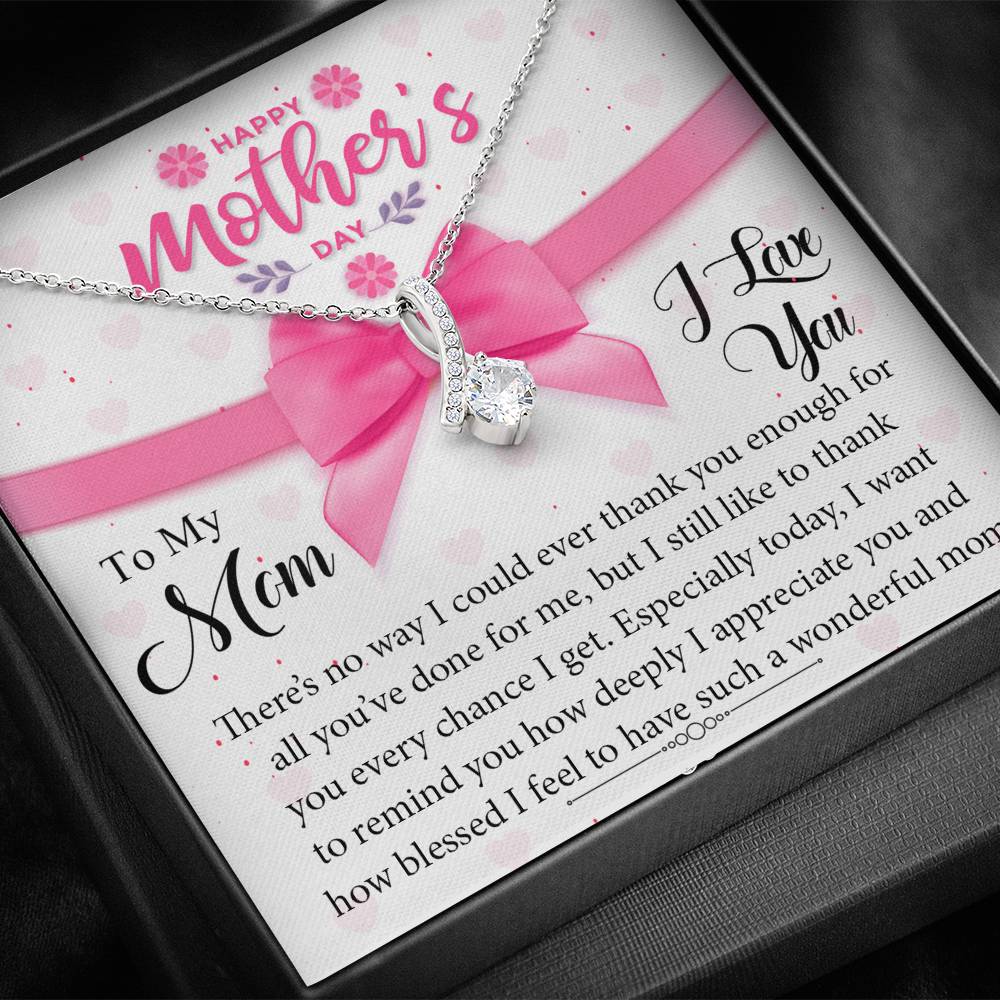 To My Mom - Every Chance I Get - Sparkling Radiance Necklace - Celeste Jewel