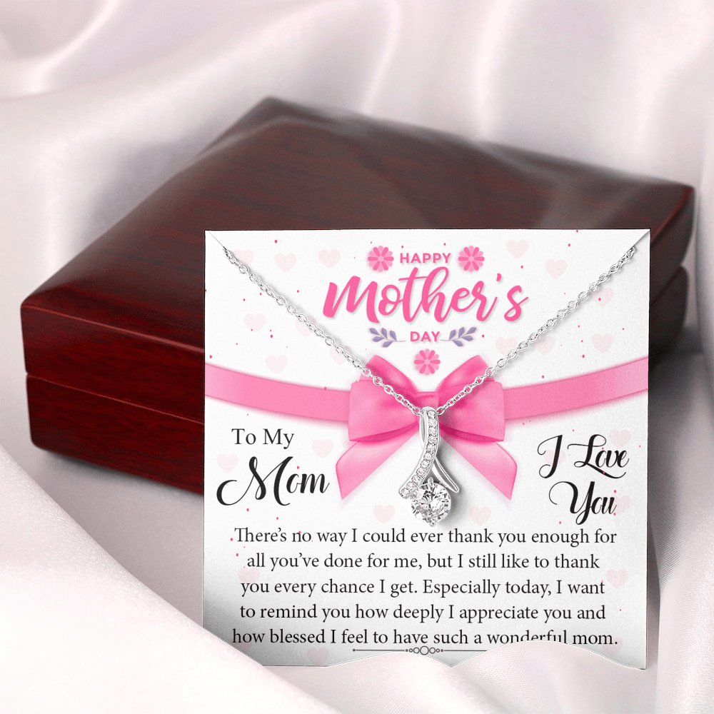 To My Mom - Every Chance I Get - Sparkling Radiance Necklace - Celeste Jewel