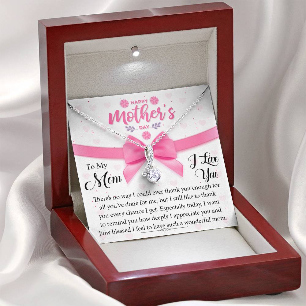 To My Mom - Every Chance I Get - Sparkling Radiance Necklace - Celeste Jewel