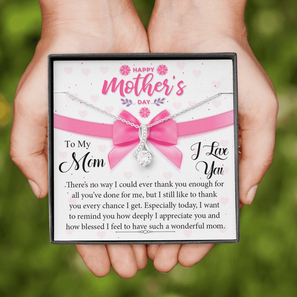 To My Mom - Every Chance I Get - Sparkling Radiance Necklace - Celeste Jewel