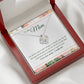To My Mom - I Love You, I Really Do - Love Knot Necklace - Celeste Jewel
