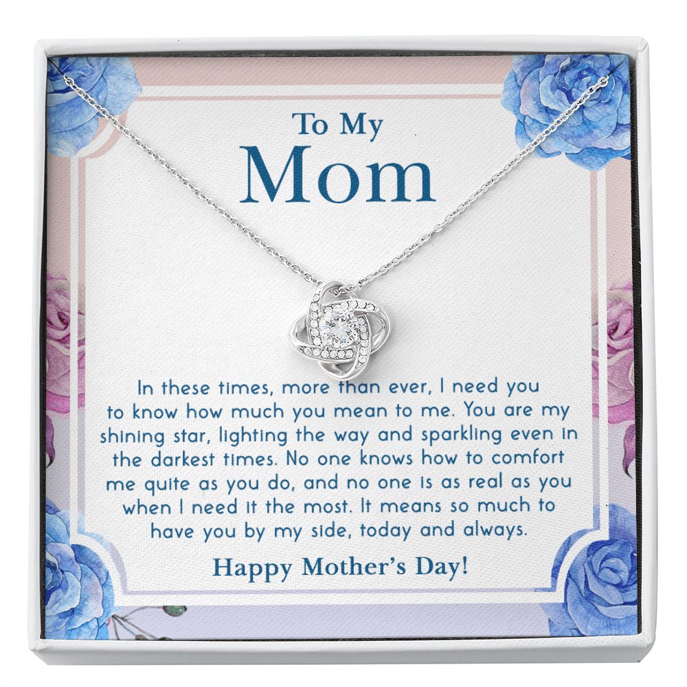 To My Mom - In These Times - Love Knot Necklace - Celeste Jewel