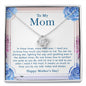 To My Mom - In These Times - Love Knot Necklace - Celeste Jewel