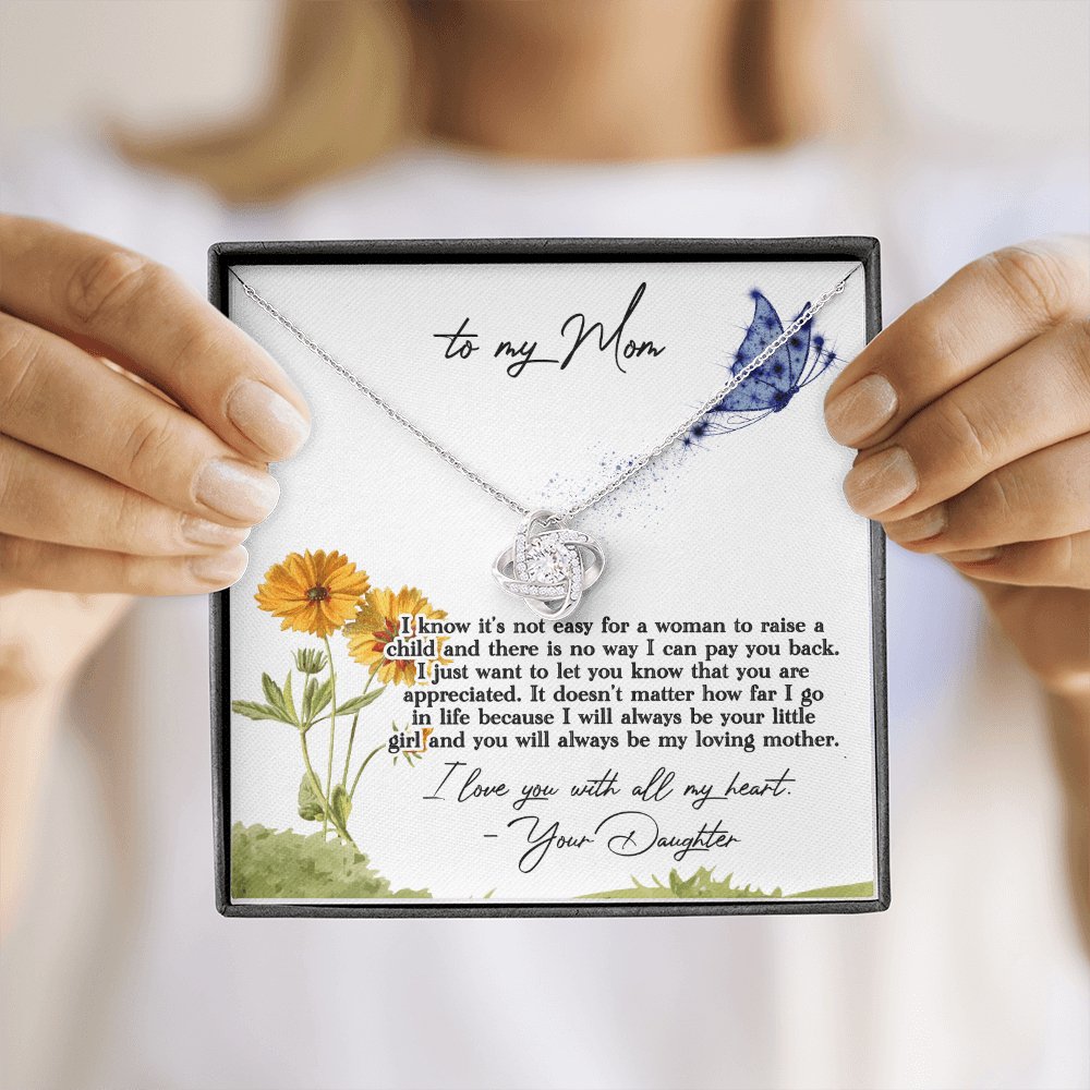 To My Mom - Pay You Back - Love Knot Necklace - Celeste Jewel