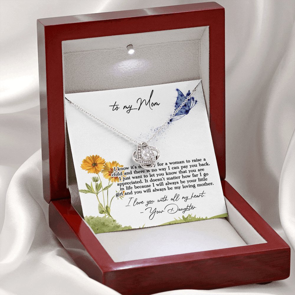 To My Mom - Pay You Back - Love Knot Necklace - Celeste Jewel