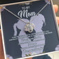 To My Mom - Sometimes It's Hard - Love Knot Necklace - Celeste Jewel