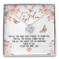 To My Mom - Words That Go Unspoken - Love Knot Necklace - Celeste Jewel