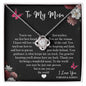 To My Mom - You Are The World - Love Knot Necklace - Celeste Jewel