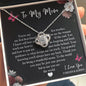 To My Mom - You Are The World - Love Knot Necklace - Celeste Jewel